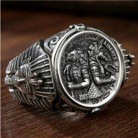 2020 Hot Sale Horus Anubis Wanderer Ancient Egypt Personality Mens Ring