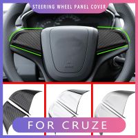 SHJGKFD For Chevrolet Cruze Sedan Hatchback 2009 - 2015 Trax Malibu Car Chrome Steering Wheel Panel Cover Trim Sticker