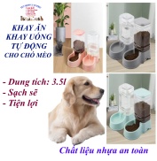 Khay ăn hoặc Khay uống tự động cho Chó Mèo Dung tích 3.5l Khắc lượn sóng ở