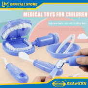 Sea & Sun trẻ em Nhà Vui chơi bác sĩ đồ chơi nhỏ nha sĩ đặt bé trai và bé