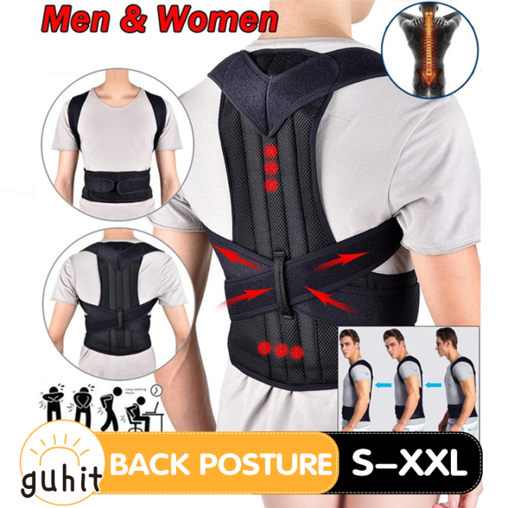 Guhit Adjustable Back Supporter Posture Corrector For Men Strong ...