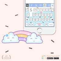 Rainbow 10 Keyboard Theme⎮(E-Voucher) for Pastel Keyboard App