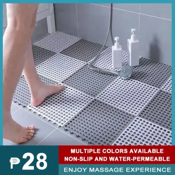 Household Bathroom Non-slip Mat Bathing Waterproof PVC Floor Mat for Bathtub  Toilet 