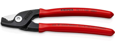 KNIPEX Tools 95 11 160 StepCut Cable Shears, 6.25-Inch Standard Grip