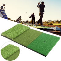 3-in-1 Golf Hitting Mat Golf Swing Practice Grass Mat for Indoor Outdoor Backyard Practice Equipment