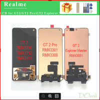 Amoled ของแท้สำหรับ Oppo Realme GT 2 LCD GT 2 Pro Display Screen + หน้าจอสัมผัส Digitizer ทดแทนสำหรับ Realme GT 2 Explorer Master RMX3551 LCD