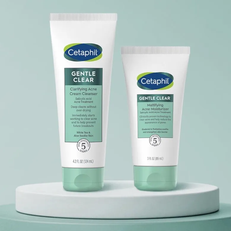 Cetaphil Gentle Clear Mattifying Acne Moisturizer & Clarifying Acne Cream  Cleanser | Lazada PH