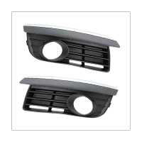 Front Grills Bumper Fog Lights Cover Car Fog Lamp Frame Trim Front Grille Bumper Housing for VW Jetta MK5 2006-2010