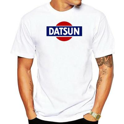 Datsun เสื้อยืดโลโก้ย้อนยุคสีขาวเสื้อยืด240Z 260Z 280Z แขนลำลองขาสั้นคอกลมแฟชั่นพิมพ์ลาย100% เสื้อฤดูร้อนเสื้อยืดคอกลมใหม่ขายส่งราคาถูกเสื้อยืดตลก