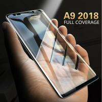 (2 ชิ้น) สำหรับ Galaxy A9 2018 3D กระจก U ltrathin เต็มหน้าจอครอบกระจกฟิล์มป้องกันสำหรับ Samsung Galaxy A9 2018 แก้ว