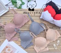 [sassy bra] เสื้อชั้นในดันทรงฟองหนา3.5cm.ช่วยดันข้างชิด เสื้อชั้นในมีโครง ชุดชั้นในดูมๆ เสื้อชั้นในลูกไม้นิ่ม ยกทรงผู้หญิง เสื้อในดันอกชิด