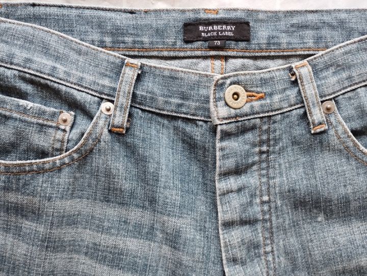 burberry-jeans-เบอร์เบอรี่ยีนส์แต่งเฟด-ไซส์-29-30-วินเทจของแท้-สภาพแต่งเฟด-เซอร์ๆสภาพดี-unisex