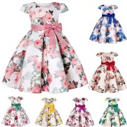 NNJXD Flower Girls Dress Ball Gown Party Pageant Floral Dresses for Girls