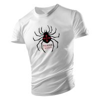 Four Seasons casual sports fashion 2D printed spider adult crewneck short sleeve large size mens T-shirt loose and comfortable