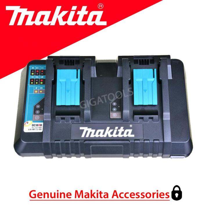 Makita Dc Rd Lithium Ion Dual Port Rapid Optimum Charger V Lxt Crdlsbatt Gigatools