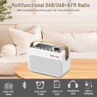 1 PCS Portable Rechargeable DAB Radio with Bluetooth/U Disk LED Display DAB+ FM Digital Radio for Home,Travel