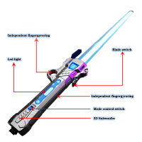 7สี RGB เลเซอร์ดาบหดแฟลช Lightsaber ของเล่นมือปั่นประเภท-C แบบชาร์จคอสเพลย์ P Rop ส่องสว่างของเล่นสำหรับเด็ก