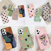 เคสโทรศัพท์นิ่มสำหรับ Xiaomi Poco X4 GT 5G เคสมือถือลายน่ารักแบบแอบสแตรกต์รูปหัวใจเด็กผู้หญิงเคสมือถือซิลิโคน Tpu สีด้านกันแดดป้องกันปลอกเพรียวบางสำหรับ PocoX4 PocoX 4X4 GT เคสกันชนสำหรับเพื่อน