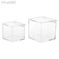 Transparent Cube Wedding Favor Candy Box Plastic Transparent Clear Gift Boxes Christmas Baby Shower Drop Ship