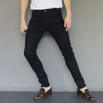 Golden Zebra Jeans กางเกงยีนส์ชายขาเดฟไซส์เล็กไซส์ใหญ่สีดำ