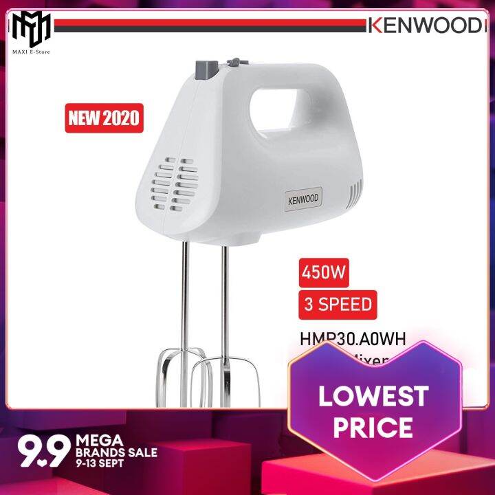 Kenwood HMP30.A0WH HandMix Hand Mixer 450W (Lightweight, Ergonomic