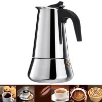 Stainless Steel Coffee Maker Coffee Pot Moka Pot Geyser Coffee Makers Kettle Coffee Brewer Latte Percolator Stove Coffee Tools