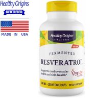 เฮลท์ตี้ ออริจินส์ เรสเวอราทรอล 300 mg x 150 เม็ด Healthy Origins Resveratrol / กินร่วมกับ แอสต้าแซนทิน ถั่งเช่า กรีนที น้ำมันปลา โอเมก้า 3 ชมิ้นชัน วิตามินซี สำเนา