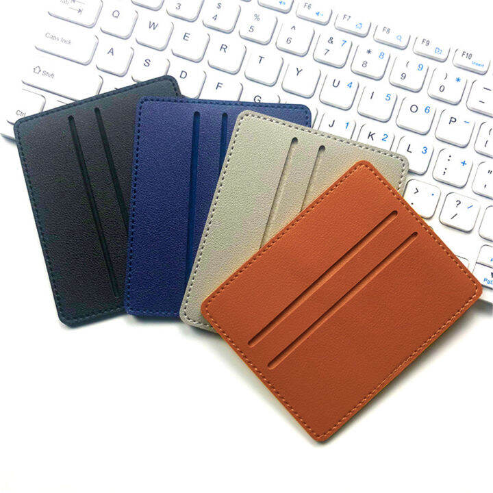 เคส-sampul-kartu-8สีสำหรับผู้หญิงผู้ชายหนังเจ้าของบัตร-pu-ขนาดเล็ก8สีใส่ใน-sampul-kartu-กระเป๋าใส่นามบัตรที่ใส่การ์ดขนาดเล็กกระเป๋าสตางค์ใส่บัตร