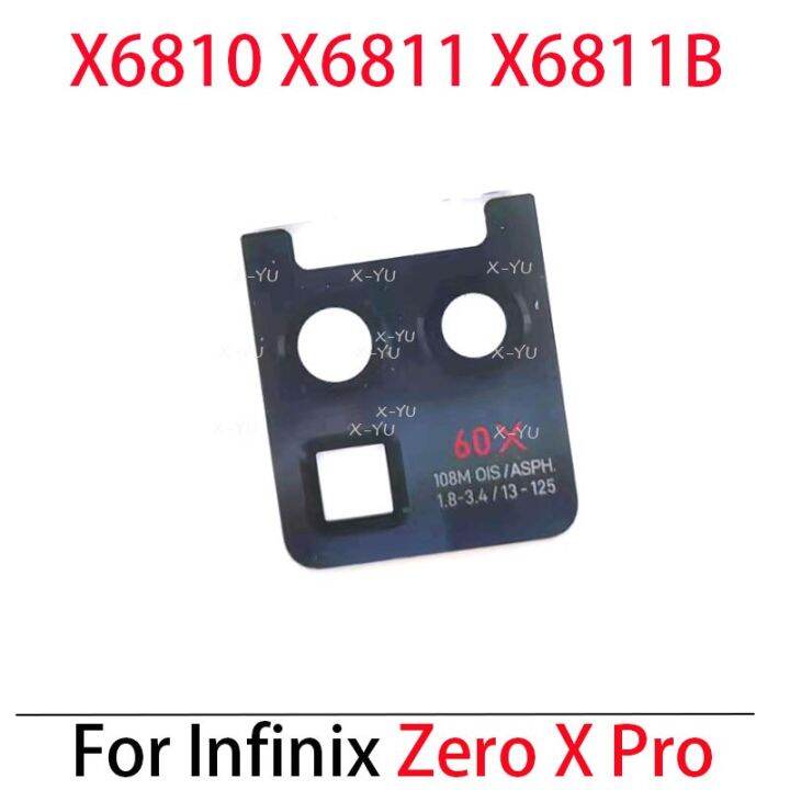 สำหรับ-infinix-zero-x-zero-x-pro-x6810-x6811-x6811b-ฝาหลังกล้องมองหลังฝาครอบเลนส์แก้วพร้อมกาวสติกเกอร์ซ่อมแซมชิ้นส่วน