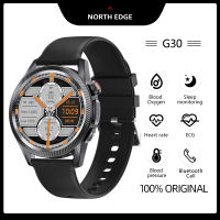 NOTH EDGE G30 นาฬิกาข้อมือโลหะอัจฉริยะ,คลื่นไฟฟ้าหัวใจวัดน้ำตาลในเลือดออกซิเจนในเลือดความดันโลหิตอุณหภูมิของร่างกายโทรผ่านบลูทูธเพลงบลูทูธเข้ากันได้กับแอนดรอยด์และระบบ IOS