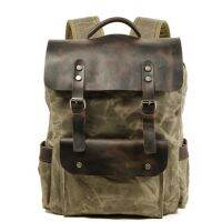 [COD] Outdoor Student Schoolbag Cotton Waxed with Layer