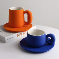 Spot parcel post Beihanmei Light Luxury Coffee Cup Set R Solid Color Office Home Large Capacity Drinking Cup