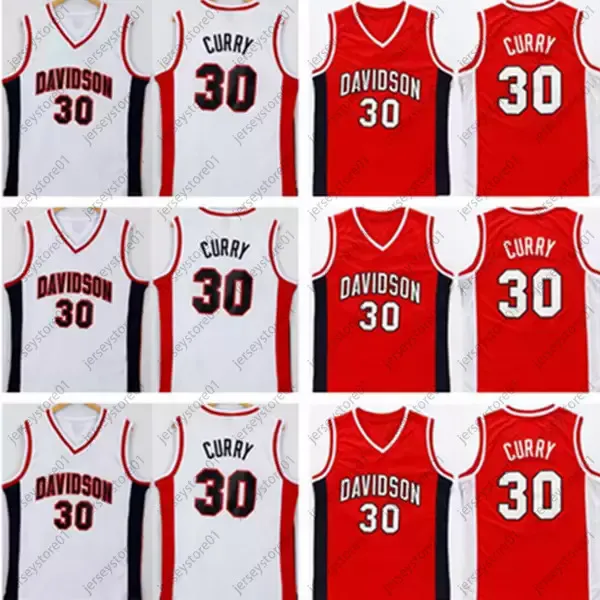 College Stephen Curry Jersey 30 Men Basketball Davidson Wildcats Jersey  Sport Uniform Team Red Color White Away University Breathable Sale From  Vip_sport, $12.05