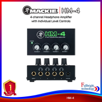 Mackie HM4 4-Way Headphone Amplifier มาพร้อมกับ 12V DC Adaptor รองรับการเชื่อมต่อแจ๊คแบบ 6.3 mm.1/4 รับประกันศูนย์ไทย 1 ปี