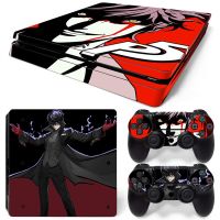 (MQ สไตล์ใหม่) ฝาครอบรูปลอกสติ๊กเกอร์สกินบาง Persona5 PS4สำหรับคอนโซล Ps4บางและสติกเกอร์บางเฉียบกรอบและที่คลุมรูปลอก2ผิวตัวควบคุม