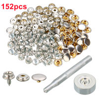 152pcs Set Screw Boat Marine Repair Canvas Fixed Fabric Fastener Awning Snap Furnifure Button Rivet Stainless Steel Boat Parts