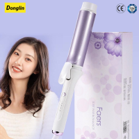 Donglin เครื่องดัดผมไอออนเซรามิคดูแลไม้กายสิทธิ์ขนาดใหญ่ Wave Hair Styler Curling Irons 3 อุณหภูมิเครื่องมือจัดแต่งทรงผมความร้อนอย่างรวดเร็ว