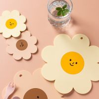 Sunflower Tpv Heat Insulation Silicone Coasters Drink Cup Mat Hot Pad Non-Slip Pot Holder Bowl Mat Posavasos Onderzetters