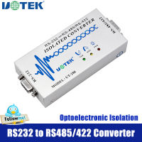 UOTEK Industrial Grade RS232 to RS485 RS422 Converter Adapter DB9 Female Male Connector Optoelectronic Isolated Converter UT-206