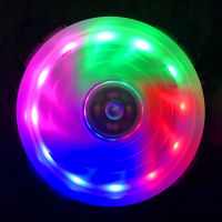 Desktop Computer Cpu Fan 4Pin Pwm 9Cm 9025 Temperature Control Master Fan Double Aurora Colorful Light