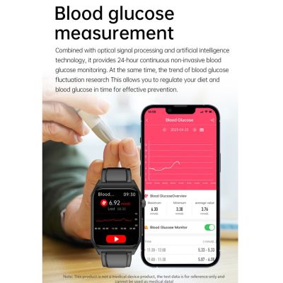เหมาะสำหรับ Xiaomi 2023 ECG + PPG ระดับน้ำตาลในเลือดสมาร์ทวอท์ชผู้ชายอัตราการเต้นของหัวใจอินฟราเรดอัตโนมัติออกกำลังกายความดันโลหิตความดันโลหิต/สุขภาพน้ำตาล