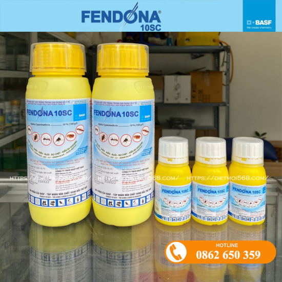 Chế phẩm diệt côn trùng trong nhà fendona 10sc 500ml - sản phẩm của chlb - ảnh sản phẩm 1