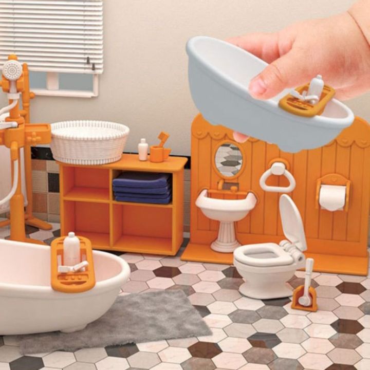buanarn-ห้องนอนตุ๊กตาร้านอาหารชุดห้องน้ำจำลองของเล่นบ้านตุ๊กตา1-12อุปกรณ์เสริมบ้านตุ๊กตาเฟอร์นิเจอร์ขนาดเล็กเฟอร์นิเจอร์จำลองเฟอร์นิเจอร์ขนาดจิ๋วเฟอร์นิเจอร์จำลองตกแต่งบ้านตุ๊กตาเฟอร์นิเจอร์บ้านตุ๊กตา
