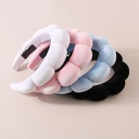 【YF】 2023 Fashion Sponge Headband for Women Girls Puffy Hair Band Makeup Bubble Retro Terry Cloth Headbands Accessories Headwear