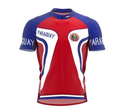 PARAGUAY More Style Men classic cycling team short sleeved bike Road Mountain Clothing Maillot ciclismo outdoor bike jersey