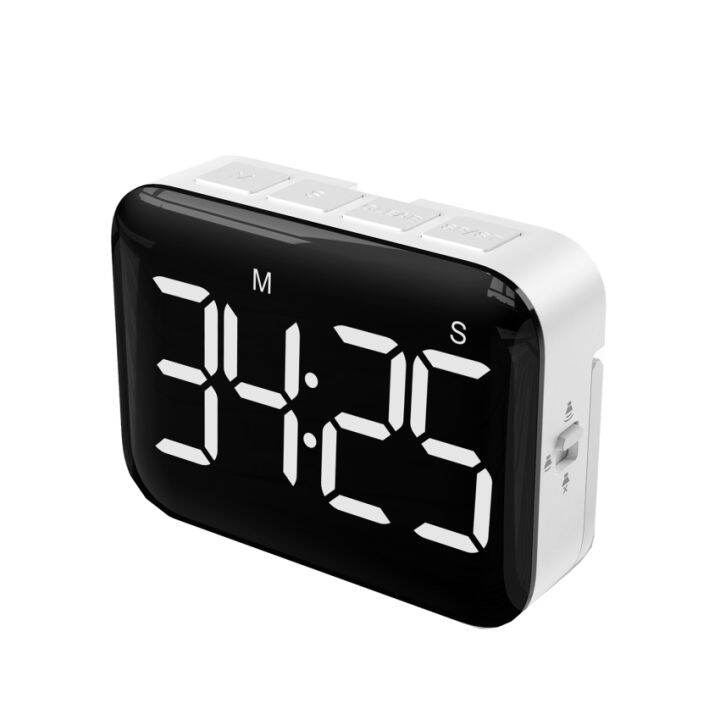 Digital Kitchen Timer LED Square Timer Cooking Countdown Alarm Clock