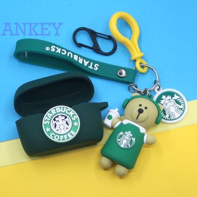 Suitable for Jabra Elite Active 75T / Elite 85T / 65T Case Bluetooth Headset Silicone Protection Cool Cartoon Star Coffee Bear Pendant