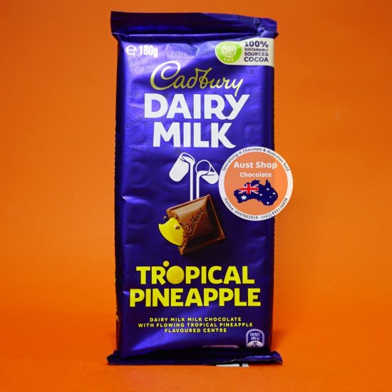 Socola thanh cadbury dairy milk crunchie caramello tropical pineapple 180g - ảnh sản phẩm 6