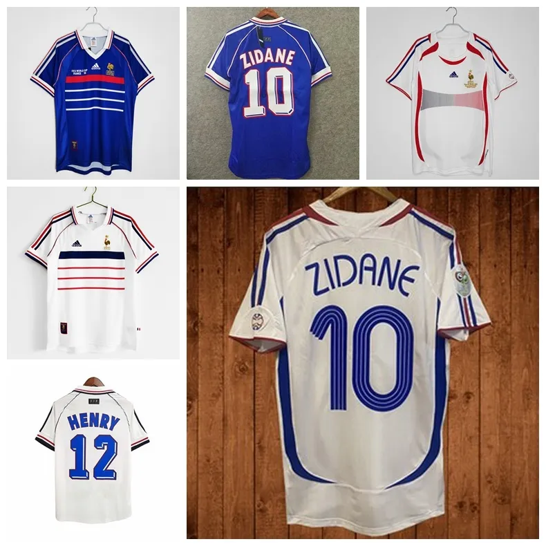 2006 France Away White Retro Soccer Jersey