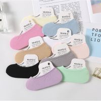 ☀️【Ready Stock】Plain Color No Show Liner Socks Multiple Color Flat Socks Velvet(One Pair)